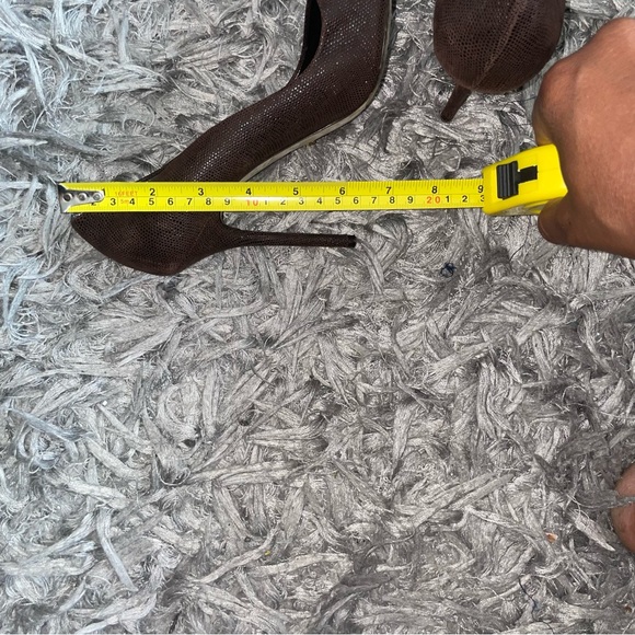 Sergio Rossi brown Leather Pumps size women’s 37.5 - Picture 5 of 9